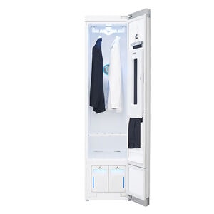 LG Styler 18 in. Smart Steam Closet with TrueSteam Technology & Exclusive Moving Hangers - White, , hires