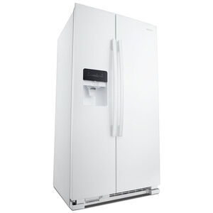 Amana 36 in. 24.6 cu. ft. Side by Side Refrigerator with Ice & Water Dispenser - White, White, hires