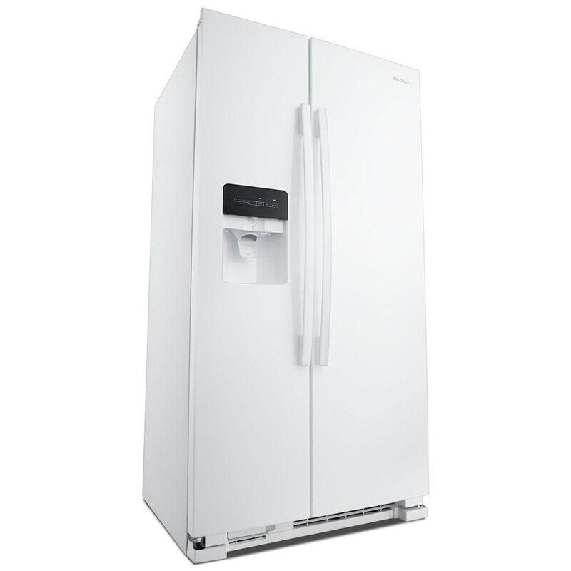 Amana 36 in. 24.6 cu. ft. Side by Side Refrigerator with Ice & Water Dispenser - White, White, hires