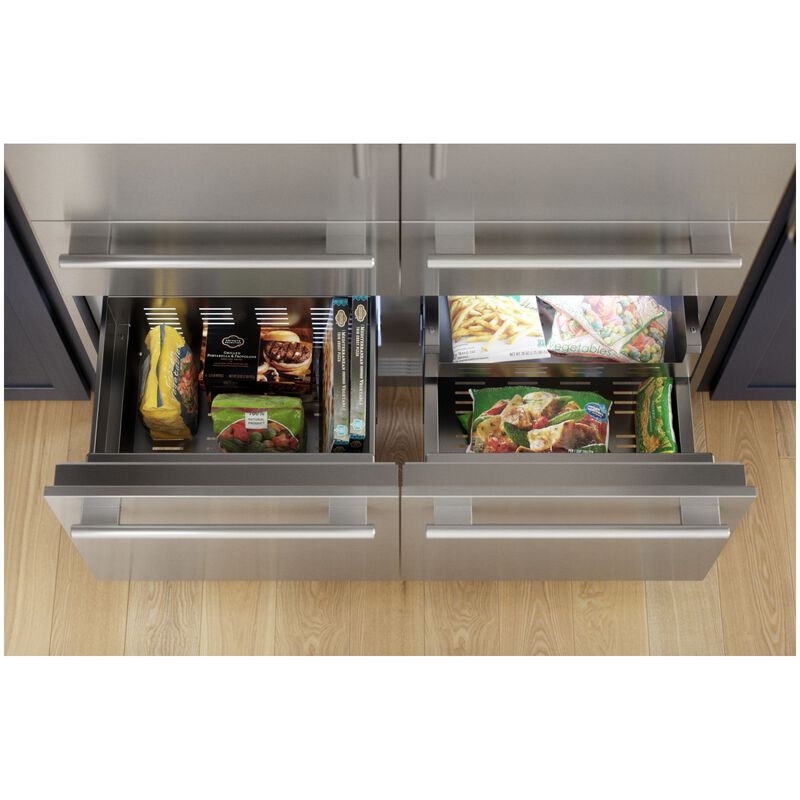 Thermador Freedom Collection 48 in. 26.8 cu. ft. Built-In Smart Counter Depth 6-Door French Door Refrigerator with Internal Water Dispenser - Stainless Steel, , hires