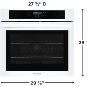 Frigidaire 30 in. 5.3 cu. ft. Electric Single Wall Oven with Standard Convection - White, , hires