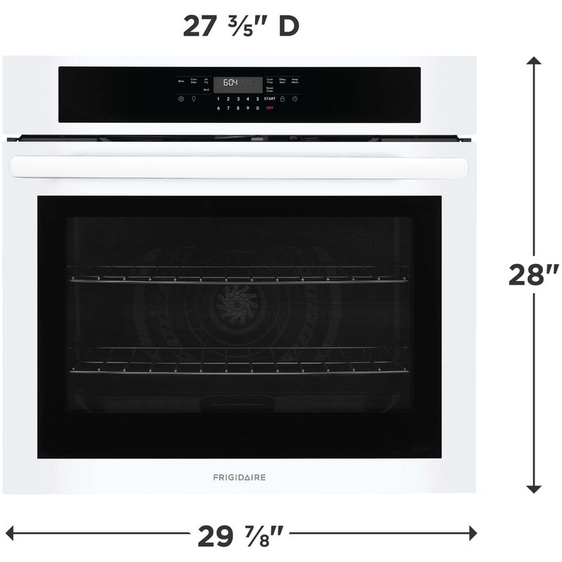 Frigidaire 30 in. 5.3 cu. ft. Electric Single Wall Oven with Standard Convection - White, , hires