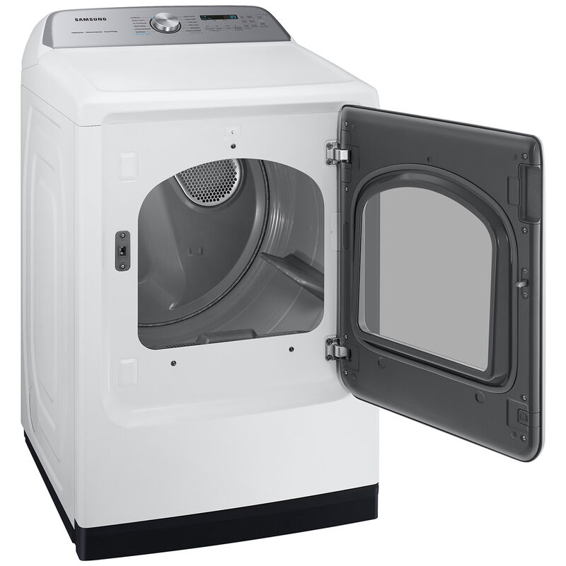 Samsung 27 in. 7.4 cu. ft. Smart Gas Dryer with Sensor Dry, Sanitize & Steam Cycle - White, White, hires
