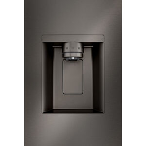 LG 36 in. 25.5 cu. ft. Smart Counter Depth French Door Refrigerator with External Ice & Water Dispenser - PrintProof Black Stainless Steel, PrintProof Black Stainless Steel, hires