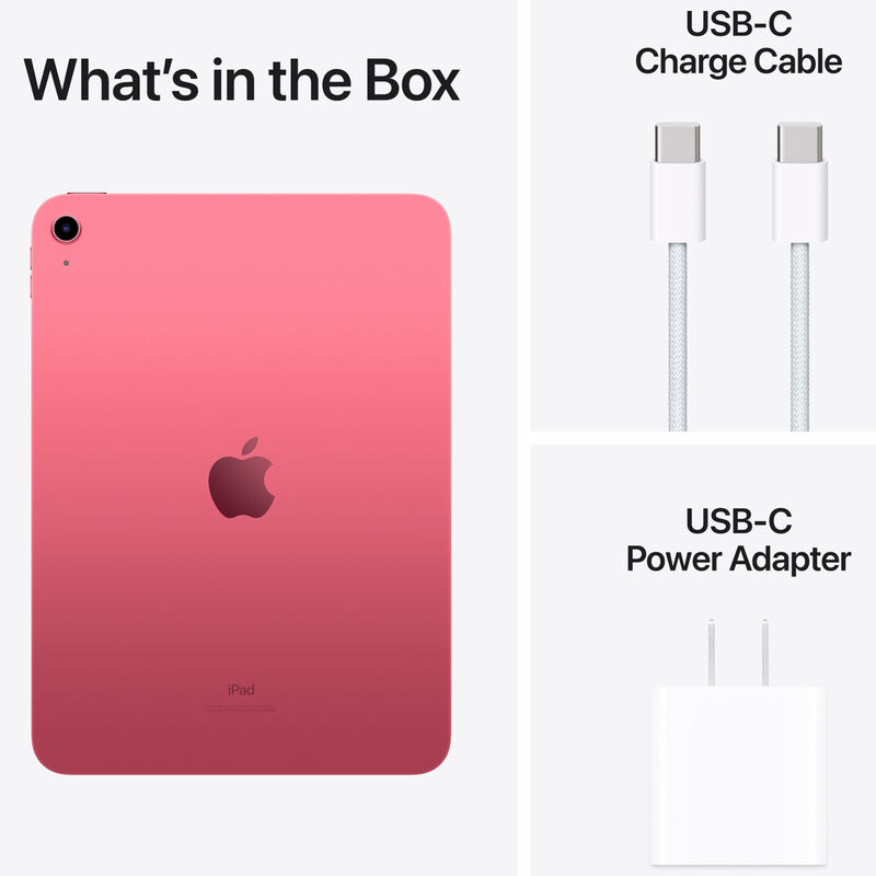 Apple 10.9" iPad (2022, Gen 10), Wi-Fi+Cellular, 256GB, Pink, Pink, hires
