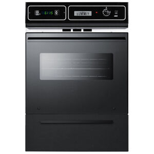 Summit 24 in. 2.9 cu. ft. Electric Wall Oven - Black Glass, , hires