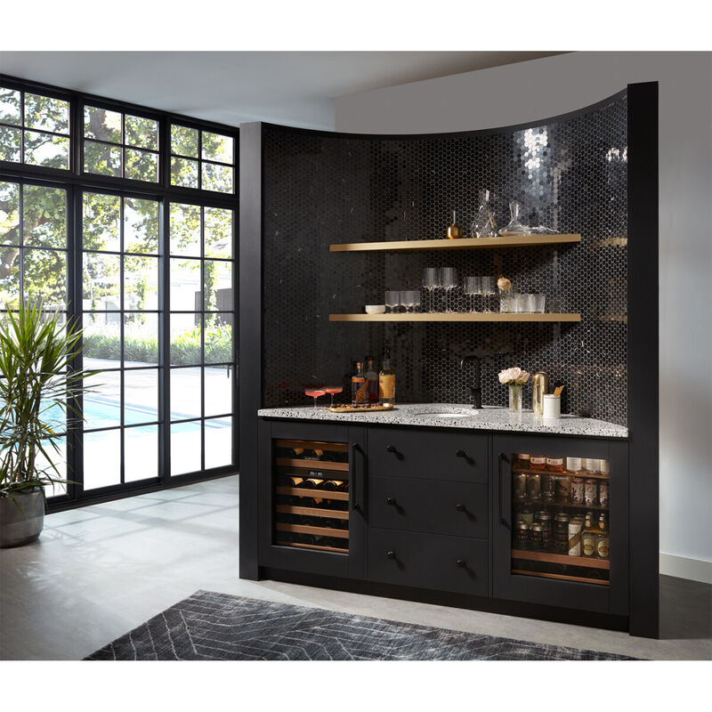 Sub-Zero Designer Series 24 in. 5.5 cu. ft. Built-In Undercounter Beverage Center with Adjustable Shelves & Digital Control Right Hinged - Custom Panel Ready, , hires