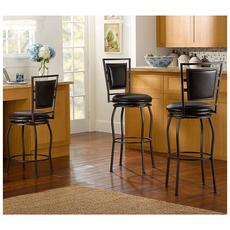 Tifton Adjustable Height & Swivel 3-Piece Stool Set, , hires