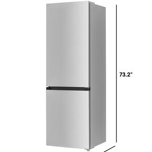 Sharp 24 in. 10.3 cu. ft. Counter Depth Bottom Freezer Refrigerator - Stainless Steel, , hires