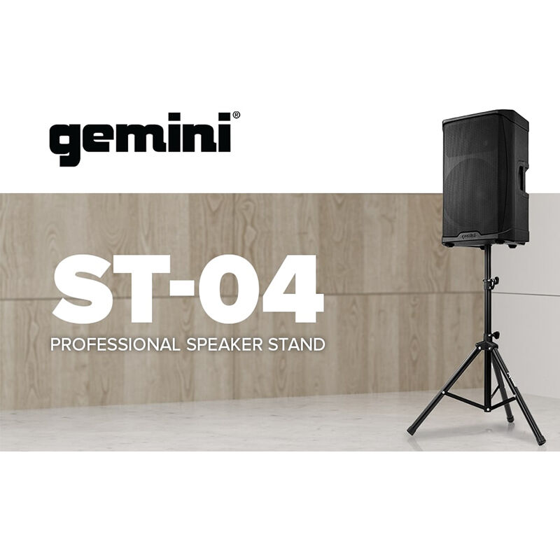 Gemini Professional Speaker Stand - Black, , hires