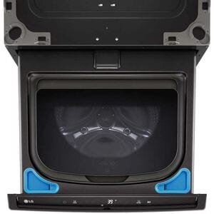 LG SideKick 27 in. 1.0 cu. ft. TwinWash Compatible Pedestal Washer - Black Steel, , hires