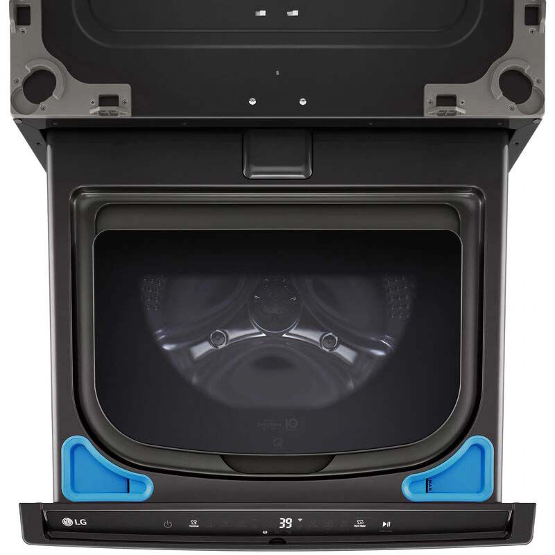 LG SideKick 27 in. 1.0 cu. ft. TwinWash Compatible Pedestal Washer - Black Steel, , hires