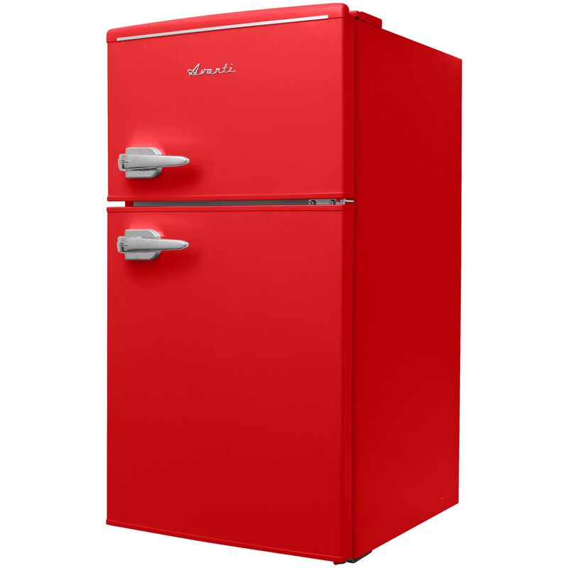 Avanti 18 in. 3 cu. ft. Mini Fridge with Top Freezer - Red, Red, hires