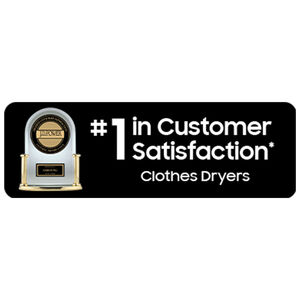 Samsung 27 in. 7.5 cu. ft. Stackable Gas Dryer with Sanitize Cycle & Sensor Dry - White, White, hires