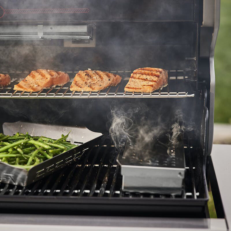 Weber Summit SB38 S Series 5-Burner Built-In Liquid Propane Gas Grill with Rotisserie & Smoker Box - Stainless Steel, , hires