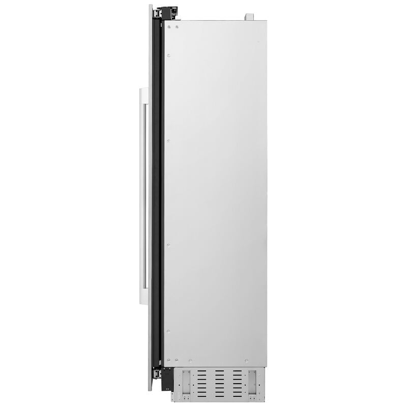 Signature Kitchen Suite Instaview 18 in. Built-in Smart Wine Cooler with Metal & Wood Racks, Dual Temperature Zones & 71 Bottle Capacity - Custom Panel Ready, , hires