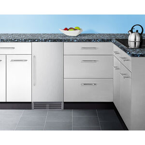 Summit 15 in. Built-In Undercounter Commercial-Use Ice Maker with 25 lb. Ice Storage, Auto-Defrost & Digital Control - Stainless Steel, , hires