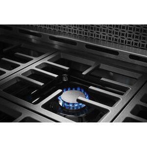 KitchenAid 48 in. 6.3 cu. ft. Smart True European Convection Double Oven Gas Range with 6 Sealed Burners & Griddle - Stainless Steel, , hires