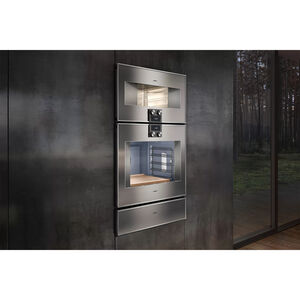 Gaggenau 400 Series 30 in. 2.1 cu. ft. Smart Steam Electric Single Wall Oven with Standard Convection - Stainless Steel, , hires