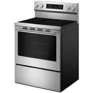 KitchenAid 30 in. 5.3 cu. ft. Smart Air-Fry True European Convection Electric Range with Radiant Burners - Stainless Steel with PrintShield Finish, , hires