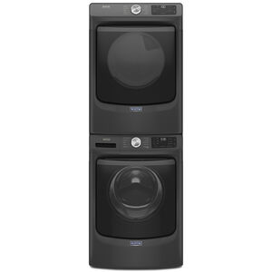 Maytag 27 in. 7.3 cu. ft. Front Loading Electric Dryer with 10 Dryer Programs, 7 Dry Options, Wrinkle Care & Sensor Dry - Volcano Black, , hires