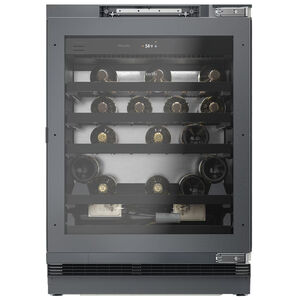 Miele 24 in. Undercounter Smart Wine Cooler with Wood Racks, Single Temperature Zone & 44 Bottle Capacity - Custom Panel Ready, , hires