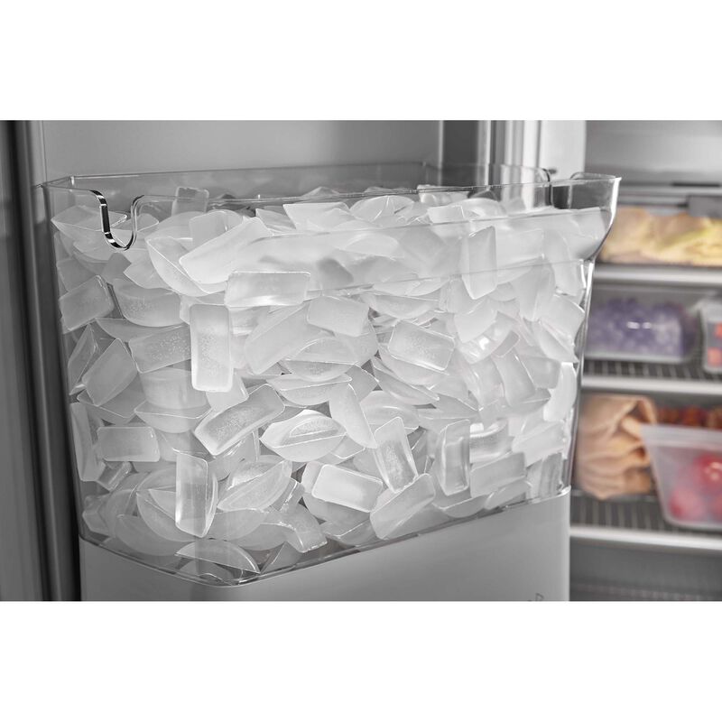 KitchenAid 48 in. 29.4 cu. ft. Built-In Counter Depth Side by Side Refrigerator with Ice & Water Dispenser - Stainless Steel with PrintShield Finish, Stainless Steel with PrintShield Finish, hires