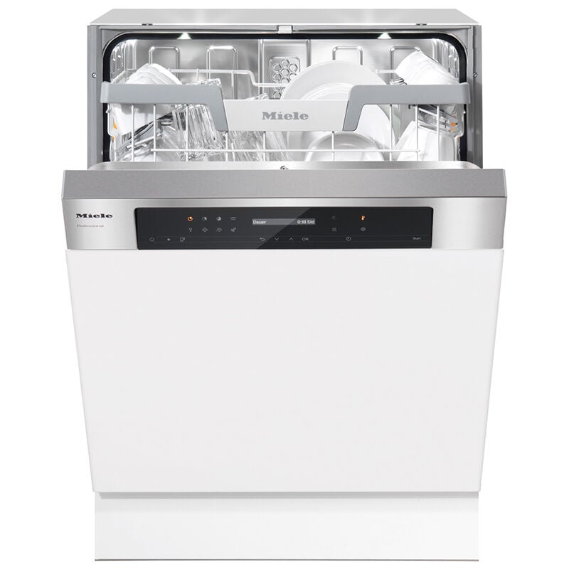 Miele 24 in. Front Control Smart Dishwasher with 48 dBa Sound Level - Custom Panel Ready, , hires