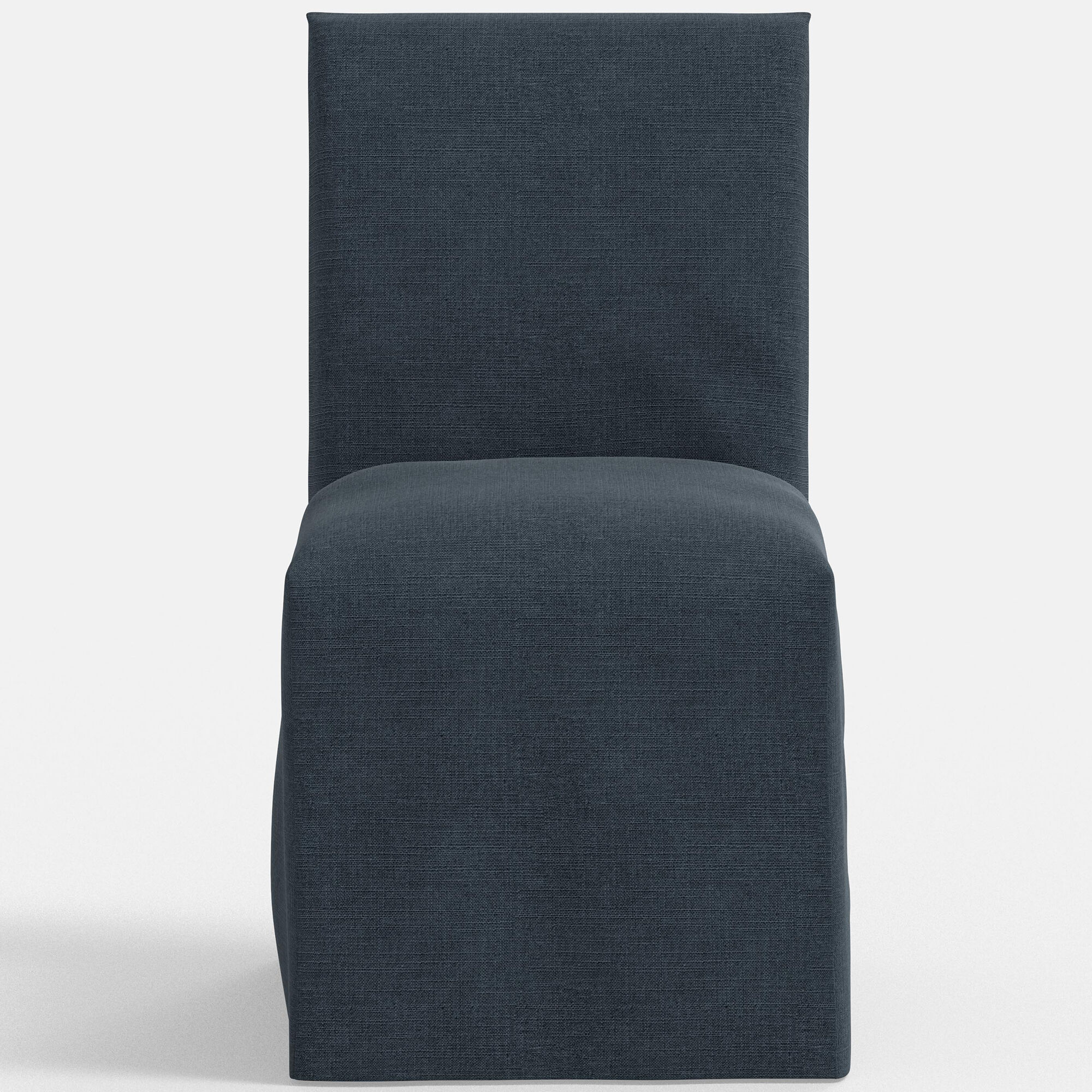 Skyline Furniture Linen Fabric Slipcover Dining Chair - Navy