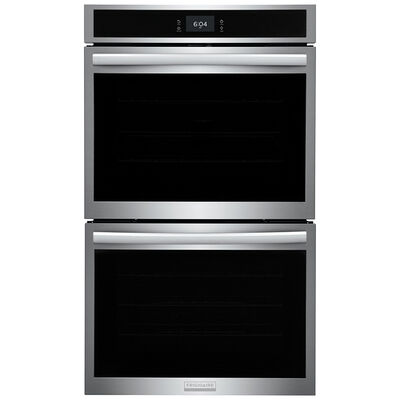 Frigidaire Gallery 30" 10.6 Cu. Ft. Electric Double Wall Oven with Standard Convection & Self Clean - Stainless Steel | GCWD3067AF