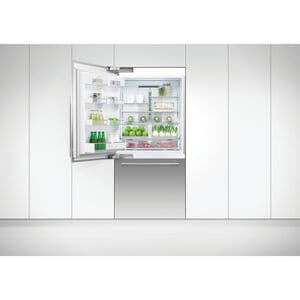 Fisher & Paykel Series 7 Integrated 36 in. Built-In 16.8 cu. ft. Smart Counter Depth Bottom Freezer Refrigerator with Ice Maker Left Hinged - Custom Panel Ready, , hires