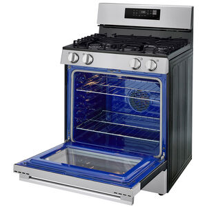 LG 30 in. 6.3 cu. ft. Smart Air-Fry True European Convection Gas Range with 4 Sealed Burners - Stainless Steel, , hires