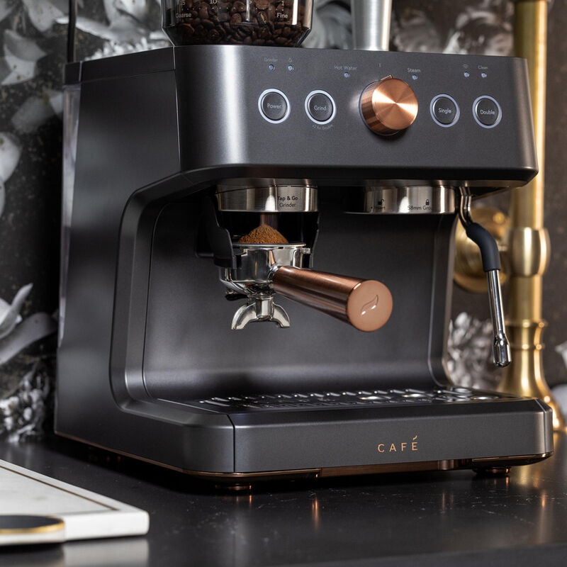 Cafe Bellissimo Semi-Automatic Espresso Machine + Frother - Matte Black