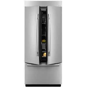JennAir 36 in. 20.8 cu. ft. Built-In Counter Depth French Door Refrigerator with Ice Maker - Custom Panel Ready, , hires