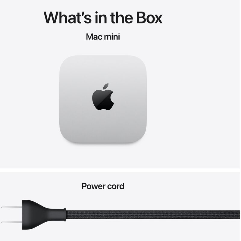 Apple Mac Mini with Apple M6 12-Core CPU, 12-Core GPU, 16 GB RAM, 512 GB SSD & Mac OS - Silver, , hires