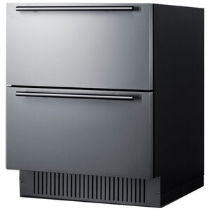 Summit 27 in. 4.8 cu. ft. Outdoor Double Refrigerator Drawers - Stainless Steel/Panel Ready, , hires