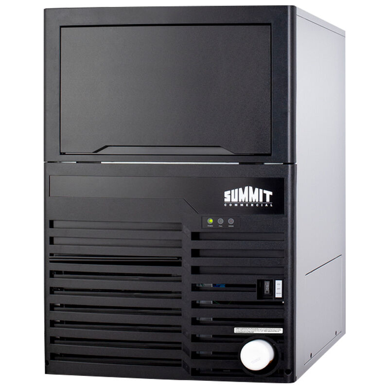 Summit 21 in. Built-In Undercounter Commercial-Use Ice Maker with 27 lb. Ice Storage, Auto-Defrost & Digital Control - Black, , hires