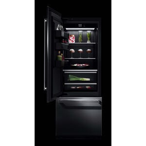 JennAir 30 in. Left-Hinged Built-In 16.2 cu. ft. Counter Depth Bottom Freezer Refrigerator with Internal Water Dispenser - Custom Panel Ready, , hires