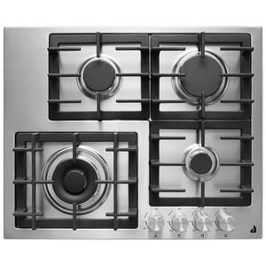 JennAir 24 in. 4-Burner Natural Gas Cooktop with Simmer Burner & Power Burner - Stainless Steel, , hires