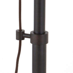 Hudson & Canal Descartes Wide Brim Table Lamp With Pulley System - Blackened Bronze, , hires