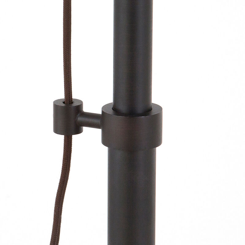 Hudson & Canal Descartes Wide Brim Table Lamp With Pulley System - Blackened Bronze, , hires