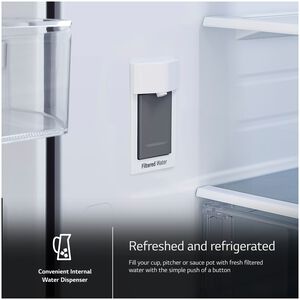 LG 36 in. 31.7 cu. ft. Smart French Door Refrigerator with Internal Water Dispenser - PrintProof Stainless Steel, , hires