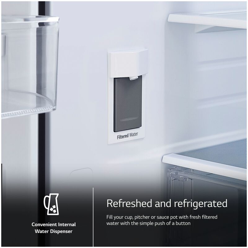 LG 36 in. 31.7 cu. ft. Smart French Door Refrigerator with Internal Water Dispenser - PrintProof Stainless Steel, , hires