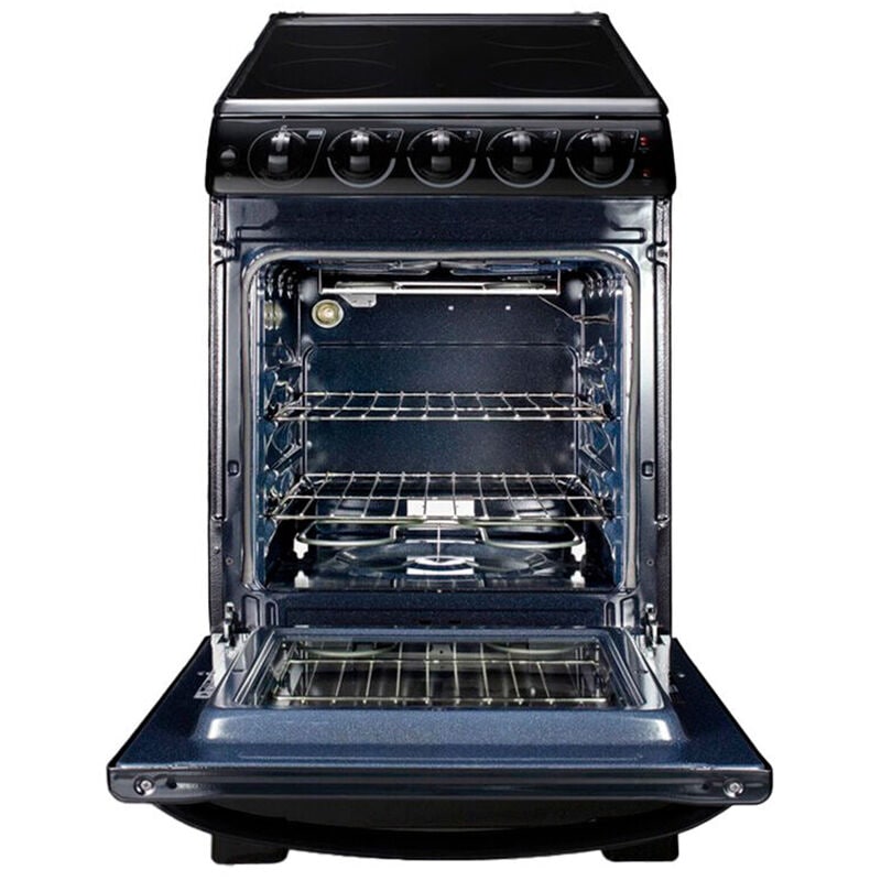 Summit 20 in. 2.3 cu. ft. Electric Range with Smoothtop Burners - Black, , hires