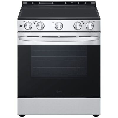LG 30 in. 6.3 cu. ft. Slide-In Electric Range with Radiant Burners - Stainless Steel | LSEL6330SE
