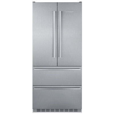 Liebherr 36 in. 19.5 cu. ft. Counter Depth 4-Door French Door Refrigerator - Stainless Steel | CS-2092