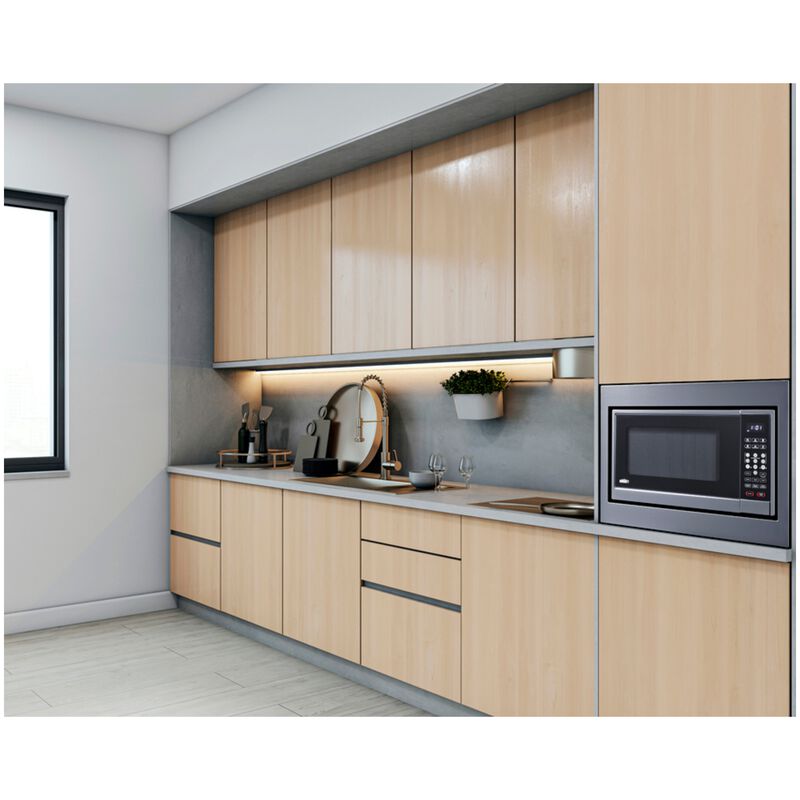 Summit 24 in. 1.2 cu. ft. 1000W Built-In Microwave - Stainless Steel (Trim Kit Included), , hires