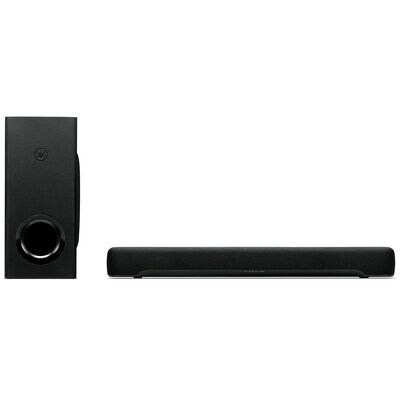 Yamaha Compact Sound Bar with Wireless Subwoofer - Black | ATS-C300BL