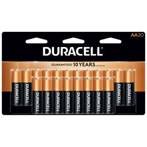 Duracell AA 20 Pack Coppertop Battery, , hires