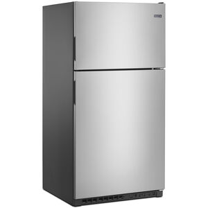 Maytag 33 in. 20.5 cu. ft. Top Freezer Refrigerator - Fingerprint Resistant Stainless Steel, Fingerprint Resistant Stainless, hires